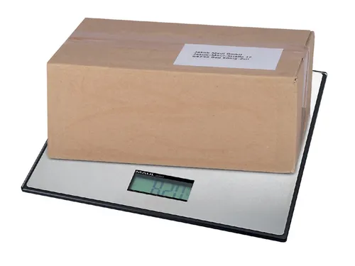 Pakketweger MAUL Global 50kg metalen plateau 32x32cm incl. batterijen