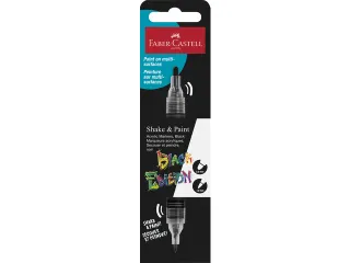 Acrylmarker Faber-Castell Black Edition Shake & Paint zwart - 2