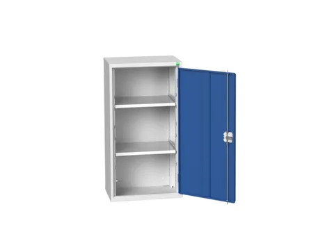 hangkast,HxBxD 1000x525x350mm,vleugeldeur,2xStalen bodem,romp RAL7035