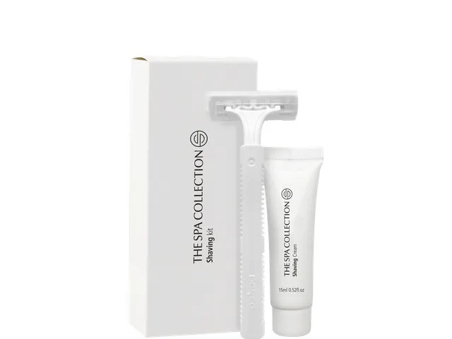 The Spa Collection Shaving Kit 250 stuks Scheerset in wit doosje