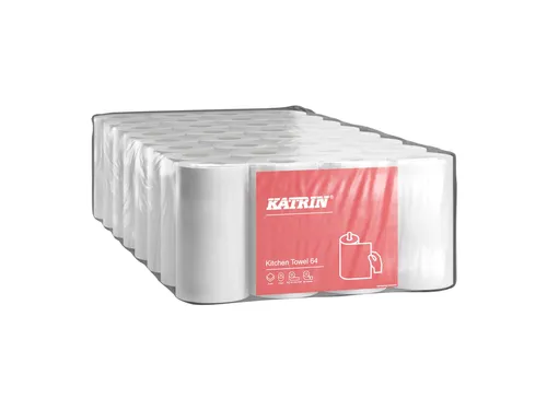Keukenrol Katrin 2-laags 64 vel wit 87075