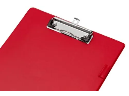 Klemplaat A4 Rood PVC