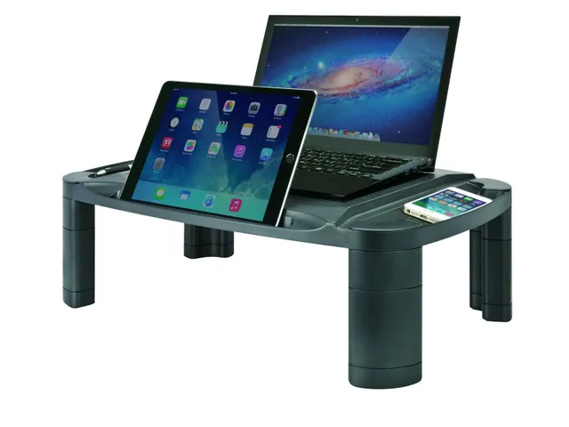 Monitorverhoger Tablet Houder 3 Hoogte Standen Xlarge Zwart