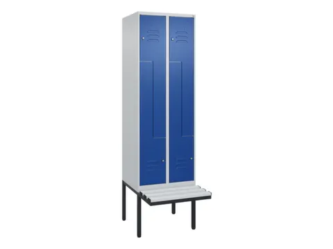 Z-garderobekast,HxBxD 2120x600x815mm,2vak,vak B 300mm,cil.-slot