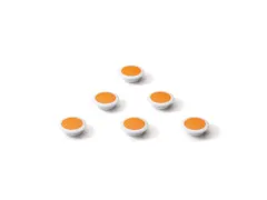 Glasbordmagneet 30mm Oranje Rond Extra Sterk