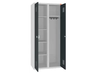 kleding-/wasgoedkast,RAL 7035/RAL 7016,HxBxD 1800x800x500mm,2vak - 1
