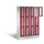 Lockerkast 1800x1190x500mm 4x3 vakken Cilinderslot, Sokkel, RAL3003