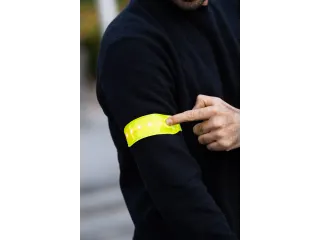 Lichtband Geel 5 Rode Leds Velcro Batterij - 4
