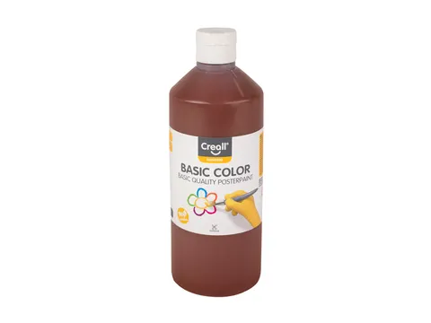 Plakkaatverf Creall basic donkerbruin 500ml