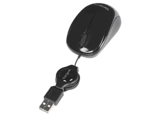 Targus AMU75EU Blue Trace mini Travel muis USB bedraad Zwart - 2
