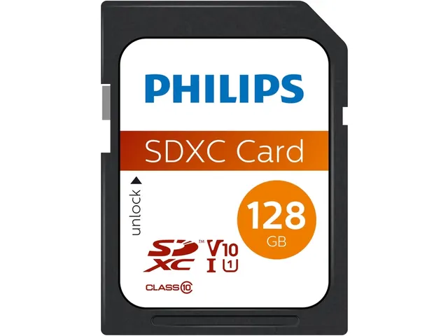 Philips Ultra Speed SDXC Geheugenkaart 128GB UHS-I U1 V10 Class 10
