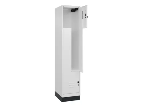 Z-garderobekast,HxBxD 1950x400x500mm,vak B 200/400mm,draaigrendel