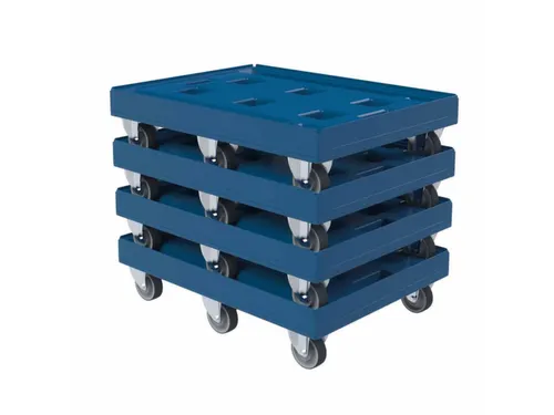 dolly,draagverm. 500kg,laadvl. LxB 814x612mm,platform doorbroken