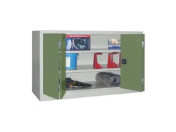 Ruime Vouwdeurkast 1000x1500x600mm 2legborden Ral7035 Front Ral6011