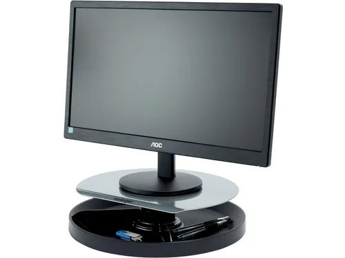 SmartFit monitorstandaard Spin Station zwart