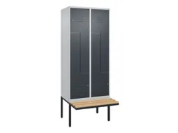 Z-garderobekast,HxBxD 2120x800x815mm,4vak,vak B 400mm,cil.-slot