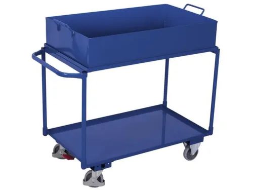 Tafelwagen 250kg 1000x600mm 2 Etages Opvangbak 120l Staalplaat