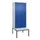 PBM-locker met bank,HxBxD 2120x800x815mm,2vak,vak B 400mm,cil.-slot