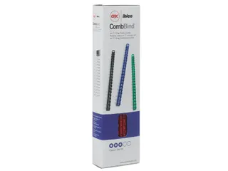 Bindrug GBC 8mm 21-rings A4 rood 100stuks - 4