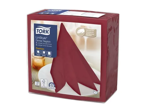 Dinerservet Tork Linstyle Premium bordeaux 478885 50 vel
