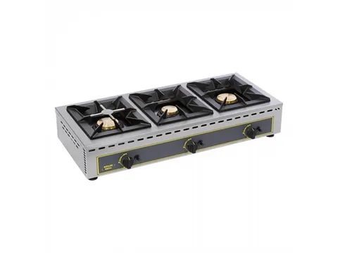 Roller Grill Gaskooktoestel 3-branders Propaan