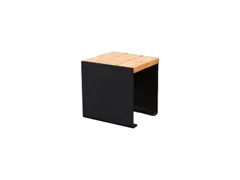 stoel,B 450mm,3latten,hout-zitting licht eikenhout,zitting H 450mm