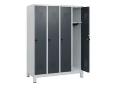schoollocker,HxBxD 1630x1200x500mm,4vak,vak B 300mm,draaigrendel