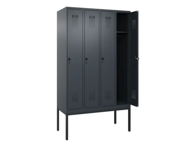 locker,HxBxD 2120x1200x500mm,4vak,vak B 300mm,draaigrendel