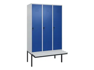 locker voor scheiding van kleding,HxBxD 2120x1200x815mm,3vak - 1