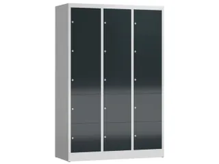lockerkast,HxBxD 1800x1185x500mm,3x5vakken,vak B 395mm,cil.-slot - 1