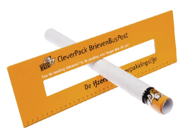 Verzendkoker CleverPack rond A0 +doppen 850x50x1.5 wit 5stuks