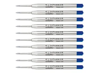 Balpenvulling Parker Quinkflow medium zwart blister à 10 stuks - 4