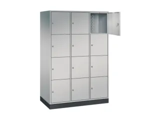 grootvolume-lockersysteem,HxBxD 1950x1220x600mm,3x4vakken,cil.-slot - 1