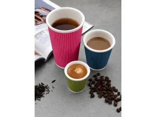 Beker porselein Les Artistes Paris 450ml siliconen grip ribbel Roze - 6