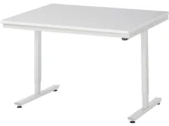 Werkbank elektrisch hoogte verstelbaar 720-1120x1250x1000mm wit RAL703