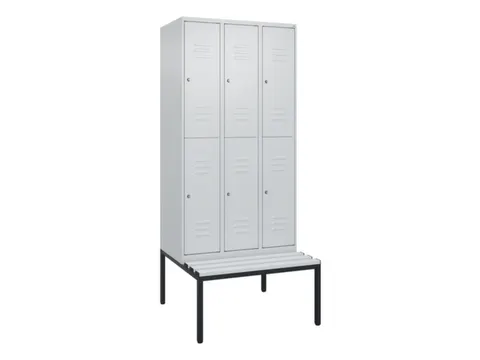 Dubbeldekse dekenkist,HxBxD 2120x900x815mm,3x2vak.,vak B 300mm