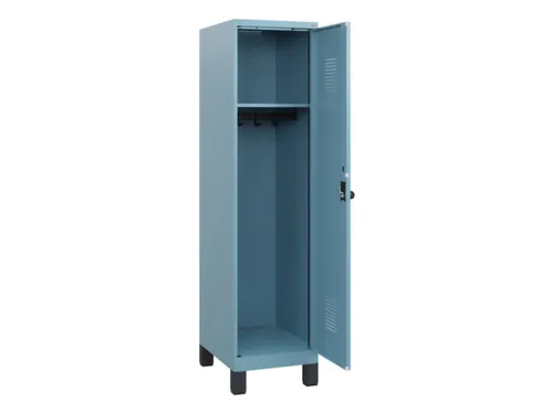 schoollocker,HxBxD 1630x400x500mm,1vak,vak B 400mm,draaigrendel,voeten