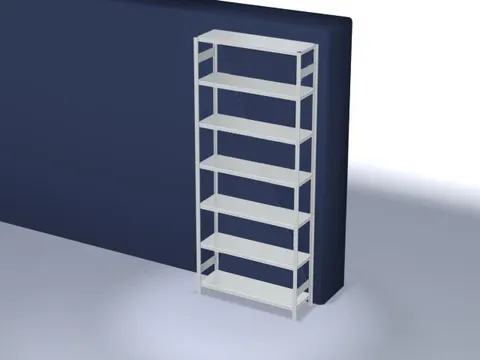 magazijnstelling,grondveld,HxBxD 3000x1360x435mm,vakl. 180kg