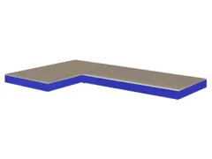 houten vloer,v. inhaakstelling voor spaanplaten,BxD 890x390mm