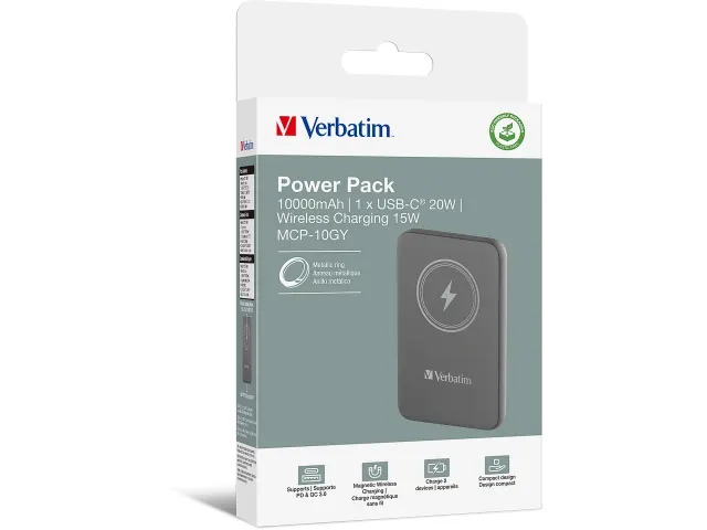 Charge'n'go Powerbank Grijs 10000 mAh