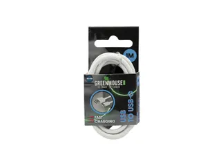 Kabel Green Mouse USB-A to USB-C data Woven 1m blisterverpakking - 3