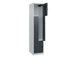 Z-garderobekast,HxBxD 1850x400x500mm,vak B 200/400mm,draaigrendel - 2