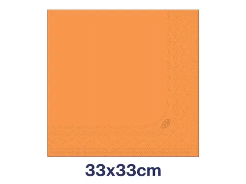 Tork 477843 Lunchservet Oranje 33x33cm 2-laags 1/4 vouw 10x200st