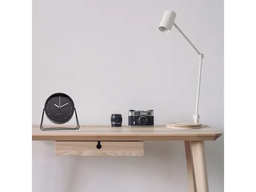 Wekker Nextime Berlin Table 14x13 cm zwart metaal