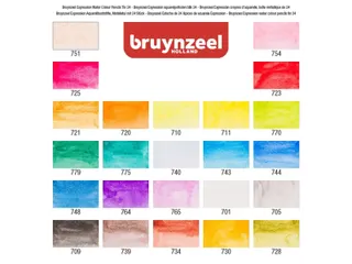 Kleurpotloden Bruynzeel Expression aquarel assorti blik à 24 stuks - 2