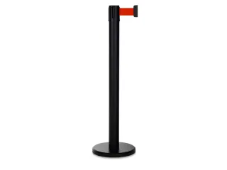Afzetsysteem Paal Pure HxØ 985x70mm Band 2m Zwart Rood - 2