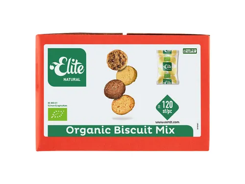 Koekjes Elite Natural biologische biscuitmix 120 stuks