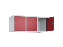 opzetkast,v. locker,3vak.,vak B 400mm,HxBxD 500x1200x500mm