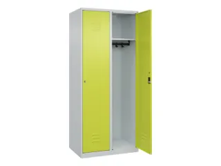 locker,HxBxD 1850x800x500mm,2vak,vak B 400mm,cil.-slot,staand op vloer - 1