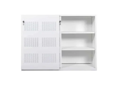 Schuifdeurkast Claudius N 160x120x45cm Wit Enkelzijdig